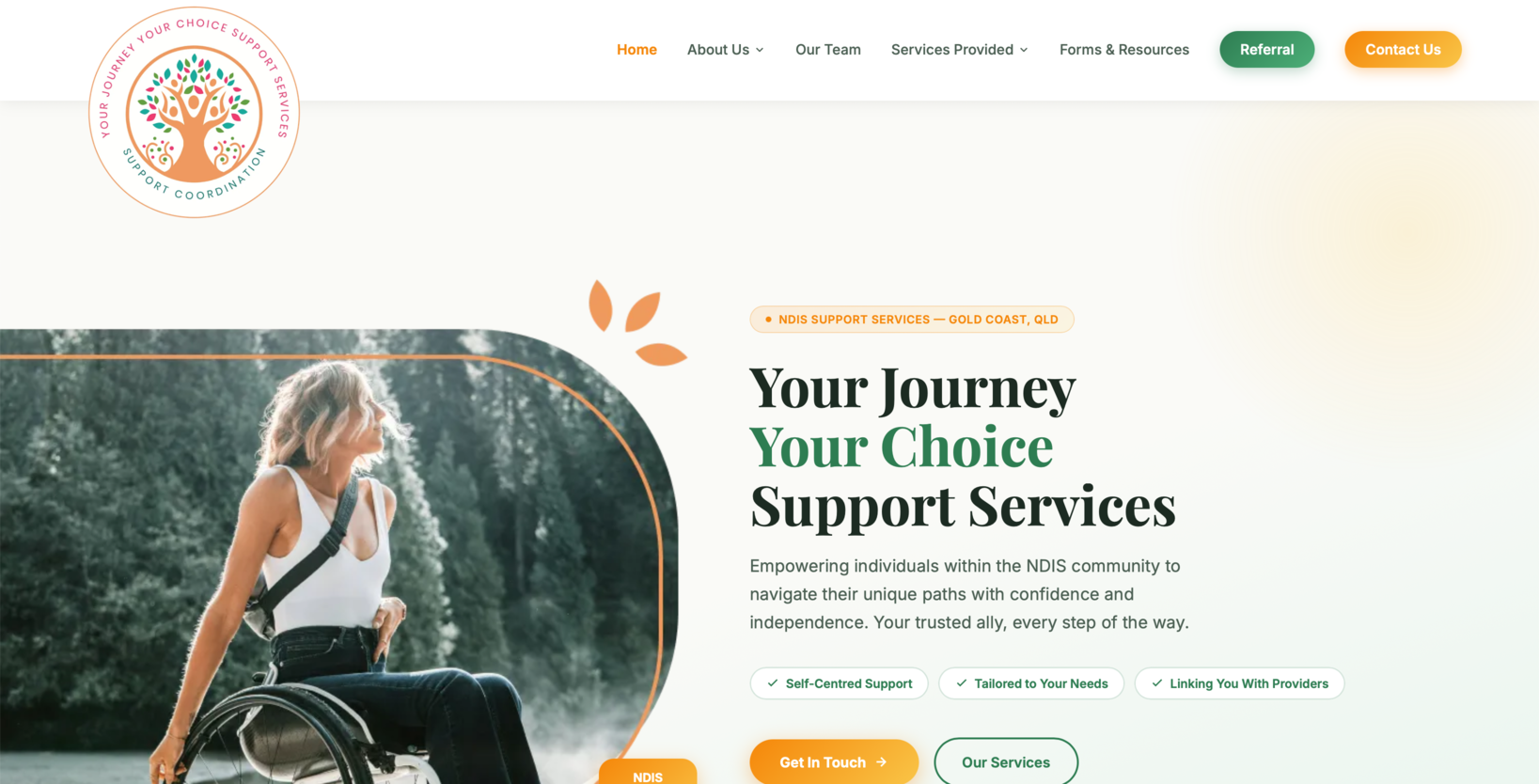 YJYC support services website screenshot